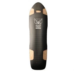 Rocket Domination Black Longboard Deck