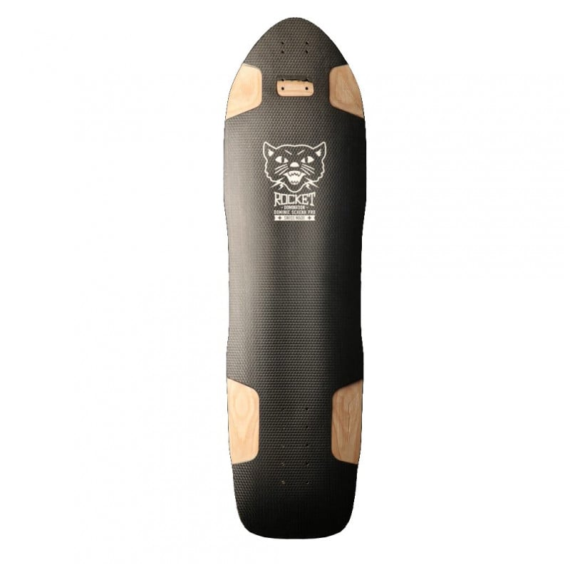 Rocket Domination Zwart Longboard Deck