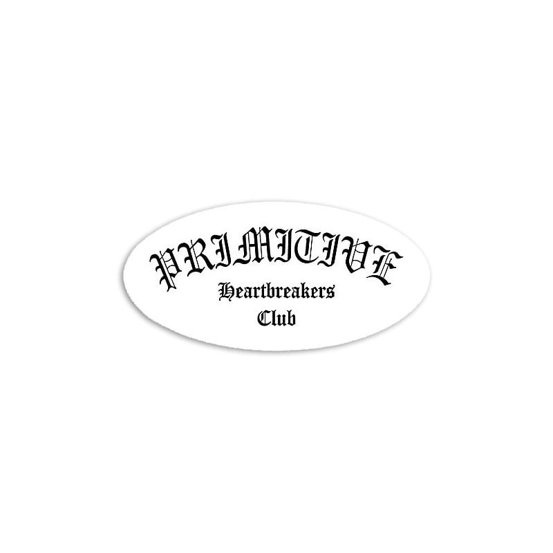 Primitive Heartbreakers Club Sticker Black