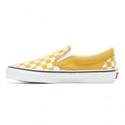 Vans Classic Slip On Yolk Yellow/True White Checkerboard Chaussures