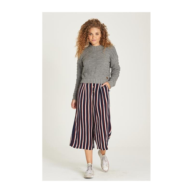 Element Aluna Culotte Pant Indigo Stripe