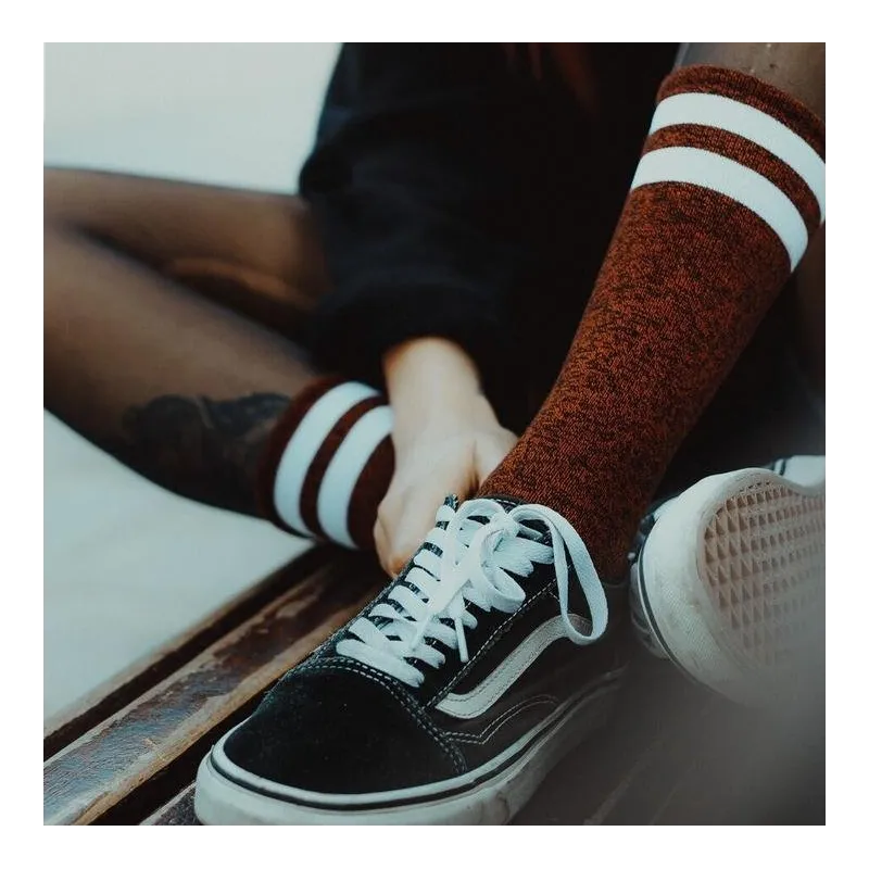 American Socks Red Noise Mid High Red/White