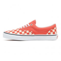 Vans Era Checkerboard Emberglow/True White Shoes