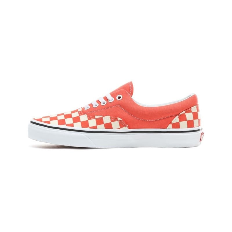 Vans Era Checkerboard Emberglow/True White Shoes