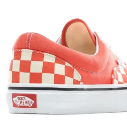 Vans Era Checkerboard Emberglow/True White Shoes
