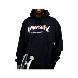 Thrasher Intro Burner Hoodie Black