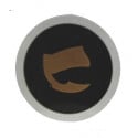 Rayne Round Logo Sticker - Zwart Gold
