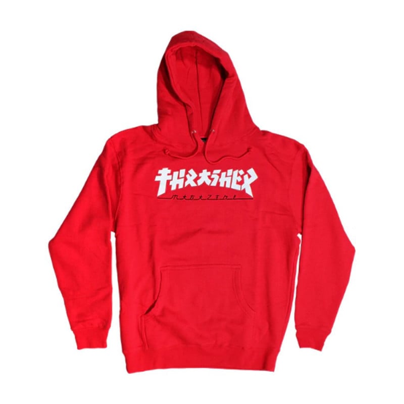 Thrasher Godzilla Hoodie Red