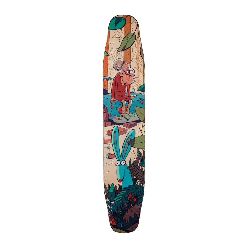 Alternative Longboards Ostrich Sidewall "Junkyard" - Deck Only Alternative Longboards Ostrich Sidewall "Junkyard" - Deck Only