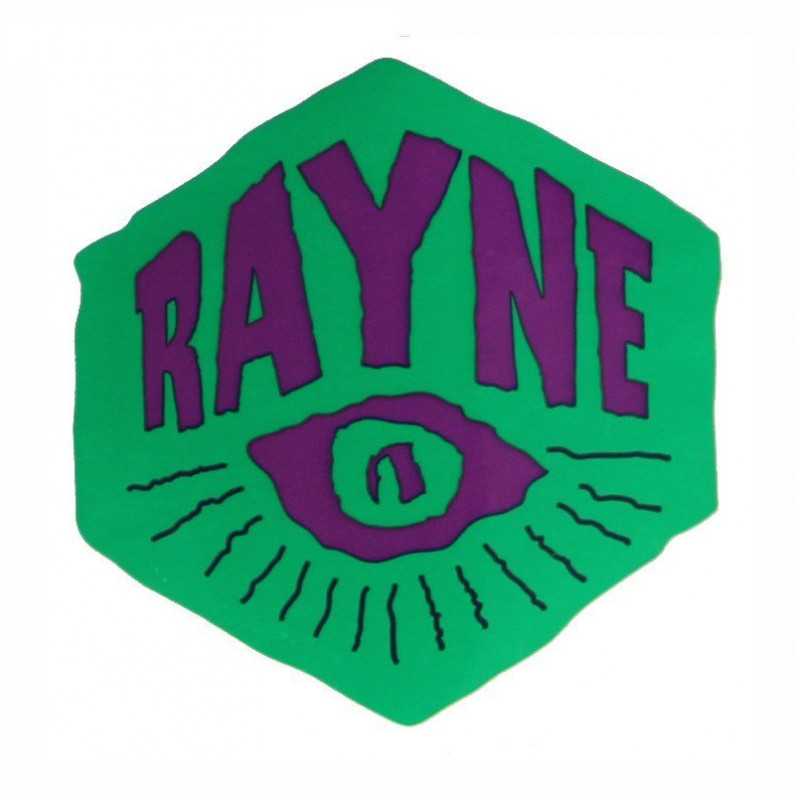Rayne Eye Logo Sticker - Green/Purple