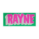 Rayne Big Logo Sticker - Green/Pink