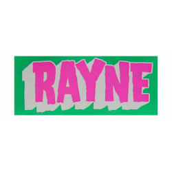 Rayne Big Logo Sticker - Green/Pink