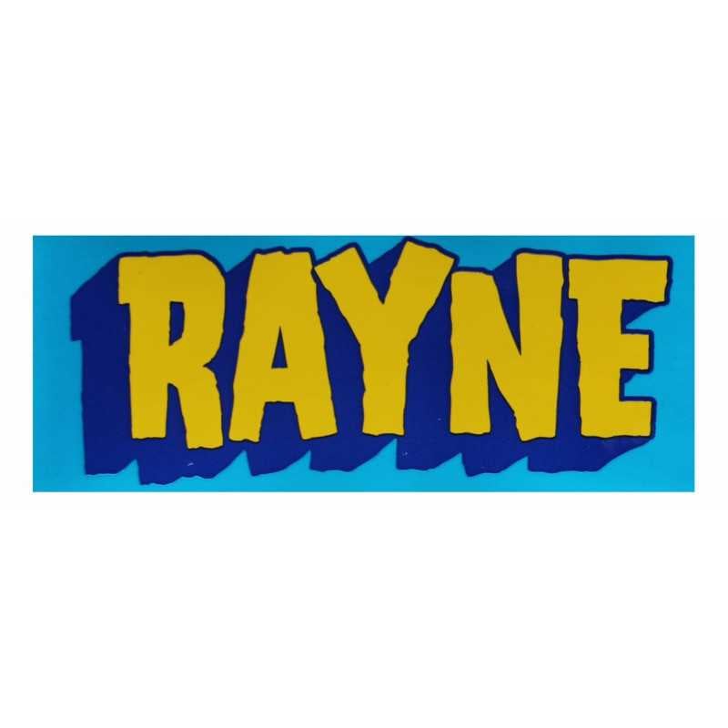 Rayne Big Logo Sticker - Blue/Yellow