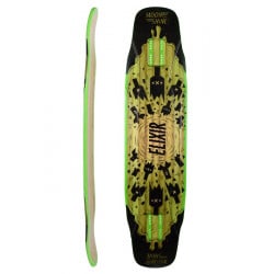 Moonshine Elixir Black/Green Longboard Deck