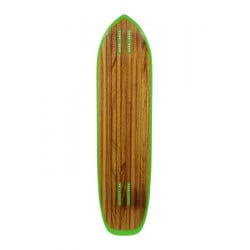 Moonshine Outlaw Black/Green - Longboard Deck