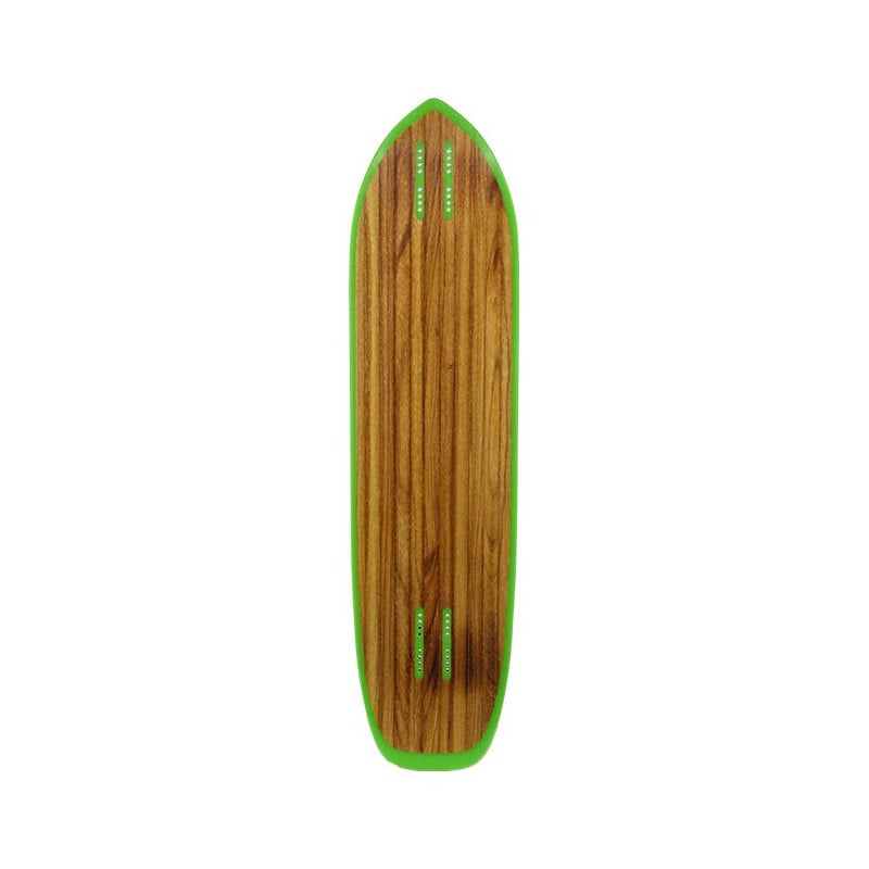 Moonshine Outlaw Black/Green - Longboard Deck