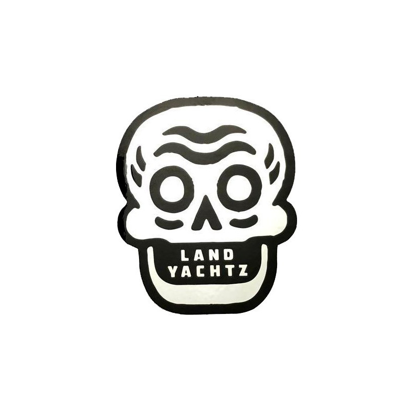 Landyachtz Silver Skull Sticker Landyachtz Silver Skull Sticker