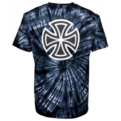 Independent Bar Cross T-Shirt Black Spider Wash