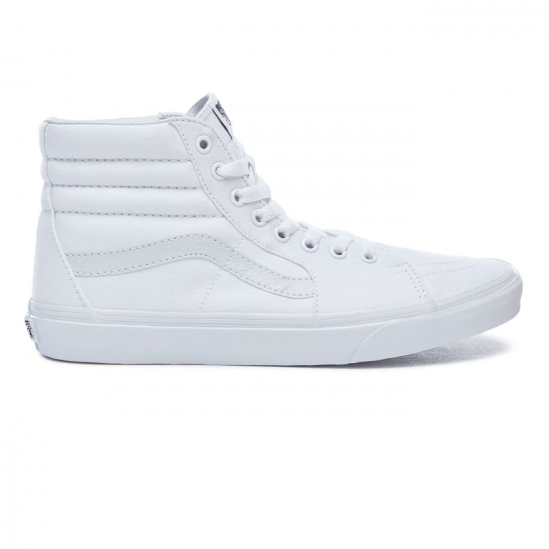 Vans sk8 hi true white high top shop trainers