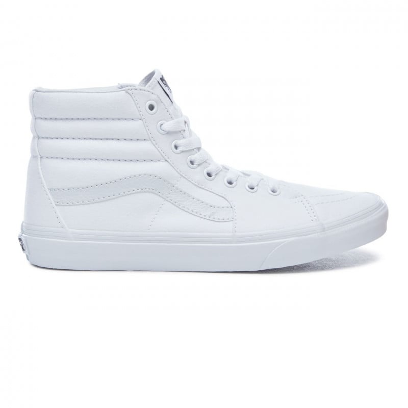 all white sk8 hi