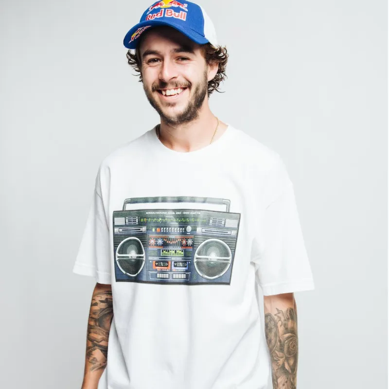 Grizzly Boom Box T-Shirt White