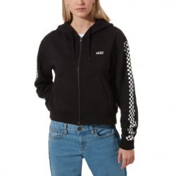 Vans Funnier Times Women's Crop Zip Hoodie Black