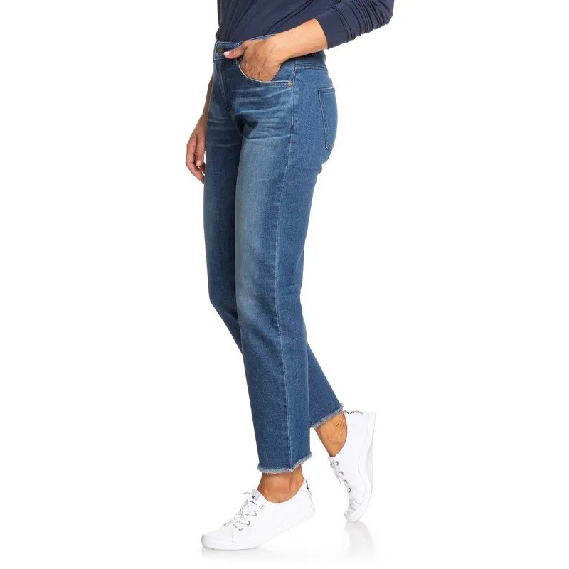 Roxy Good Story Straight Fit Jeans Dark Indigo
