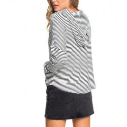 Roxy Sweet Thing Hooded Longsleeve Anthracite Marina Stripes