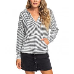 Roxy Sweet Thing Hooded Longsleeve Anthracite Marina Stripes