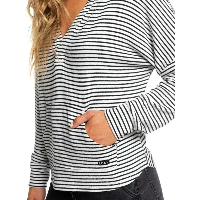 Roxy Sweet Thing Hooded Longsleeve Anthracite Marina Stripes