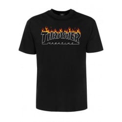 Thrasher Scorched Outline T-Shirt Black