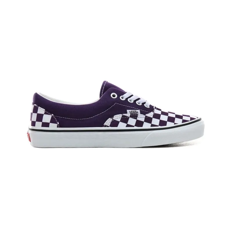 Vans Era Checkerboard Violet Indigo/True White Schoenen