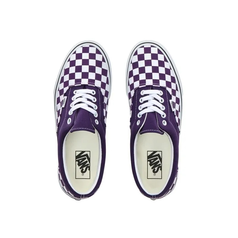 Vans Era Checkerboard Violet Indigo/True White Schoenen