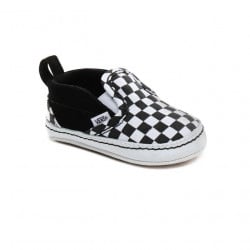 Vans Infant Checkerboard Slip-On V Crib Chaussures (Checker)Black/True White