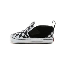 Vans Infant Checkerboard Slip-On V Crib Shoes (Checker)Black/True White