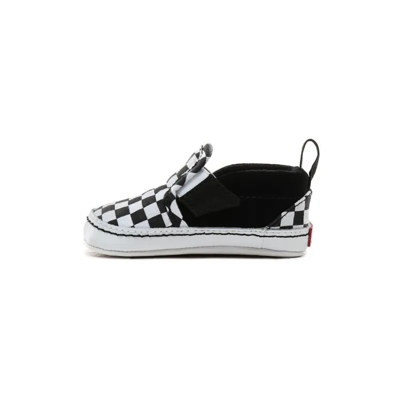 Vans Infant Checkerboard Slip-On V Crib Shoes (Checker)Black/True White