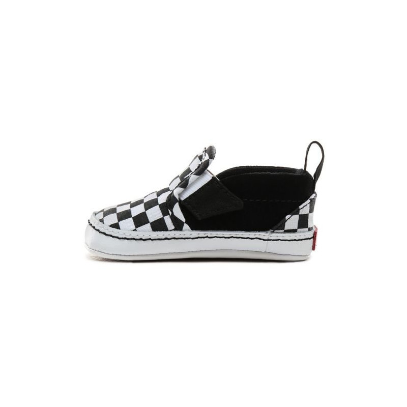 Vans Infant Checkerboard Slip-On V Crib Zapatillas (Checker)Black/True White