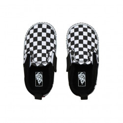 Vans Infant Checkerboard Slip-On V Crib Scarpe (Checker)Black/True White