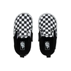 Vans Infant Checkerboard Slip-On V Crib Shoes (Checker)Black/True White