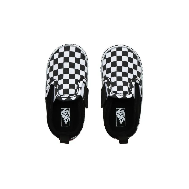 Vans Infant Checkerboard Slip-On V Crib Chaussures (Checker)Black/True White