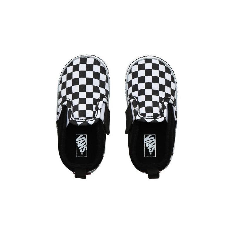 Vans Infant Checkerboard Slip-On V Crib Shoes (Checker)Black/True White