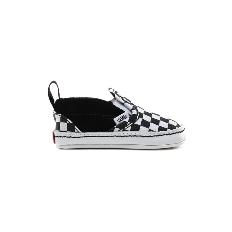Vans Infant Checkerboard Slip-On V Crib Chaussures (Checker)Black/True White
