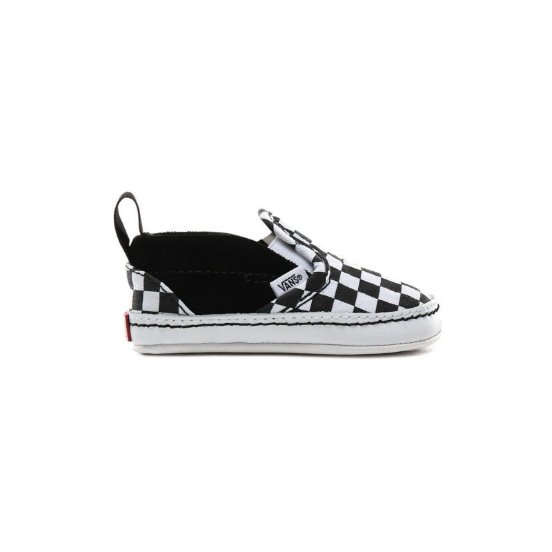 Vans Infant Checkerboard Slip-On V Crib Scarpe (Checker)Black/True White