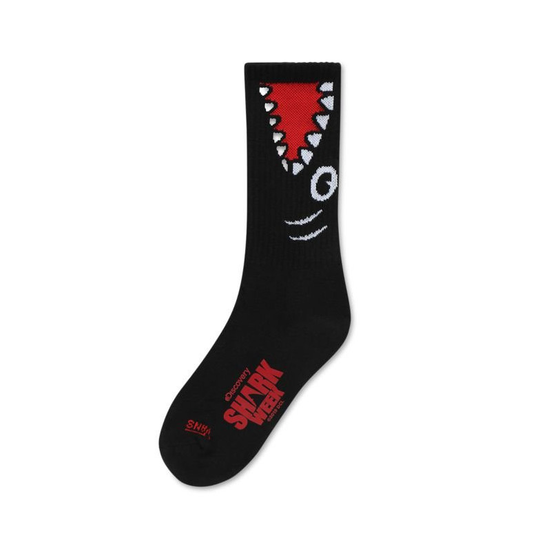 Vans x Shark Week Crew Kids Socks Black