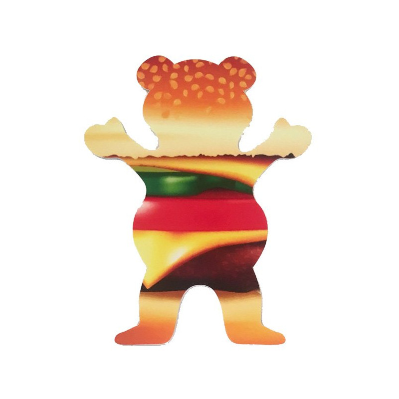 Grizzly Bear Burger Sticker Grizzly Bear Burger Sticker