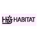 Habitat Horizontal Logo Sticker Zwart