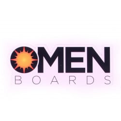 Omen Boards Sticker 7" Black