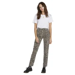 Volcom Super Stoned Skinny Women's Pants Animal Print