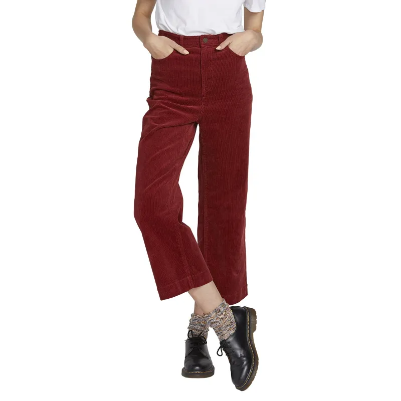Volcom Oh My Cord Wide Leg Women's Pants Auburn
