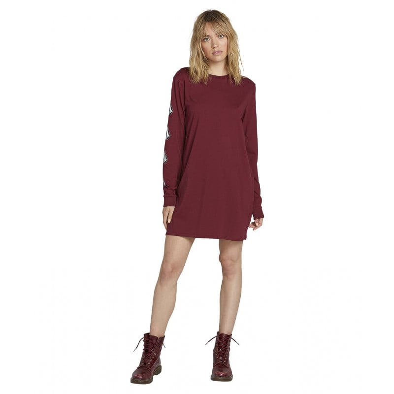 Volcom What A Trip Women's Dress Zinfandel